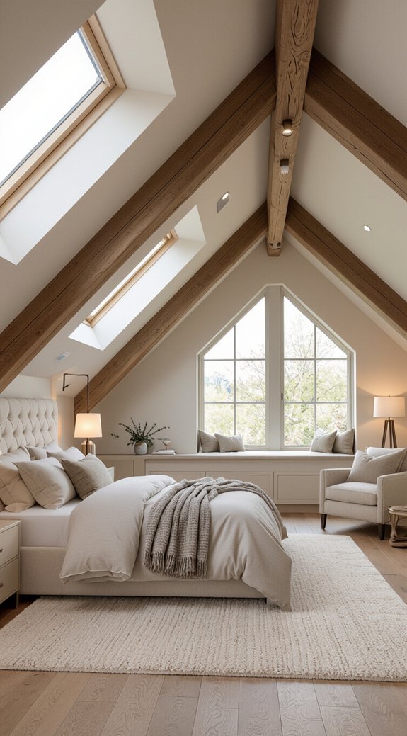 luxurious master attic bedrooms