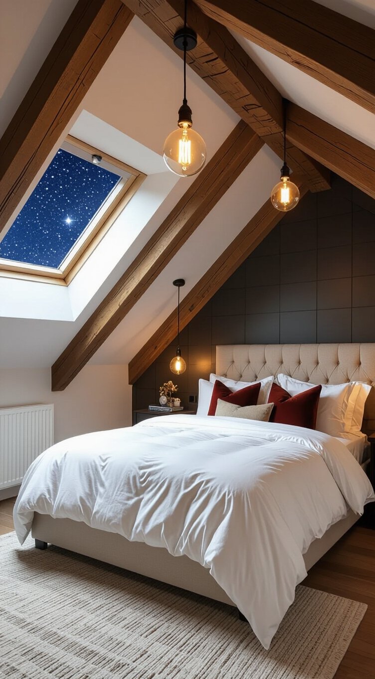 luxury attic guest retreat