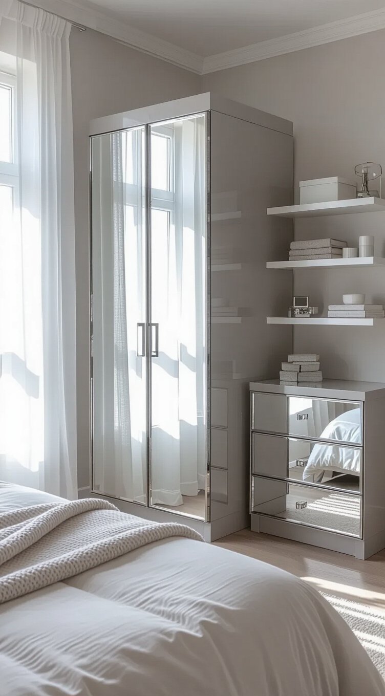 maximize space with grey and white