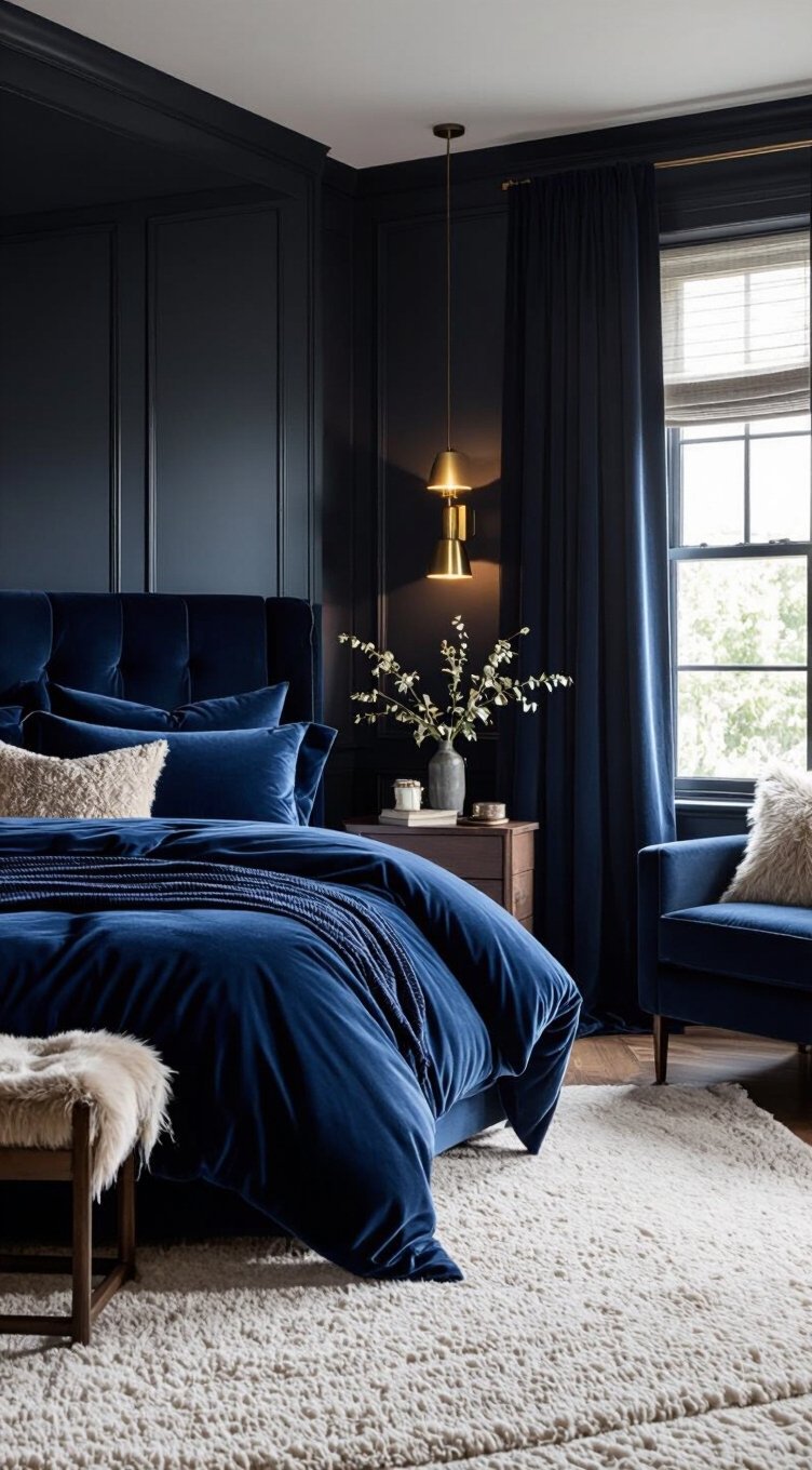 midnight blue cozy retreat