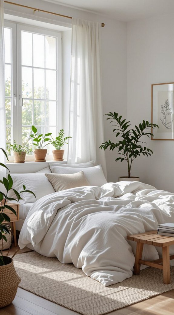 minimal white bedroom ideas