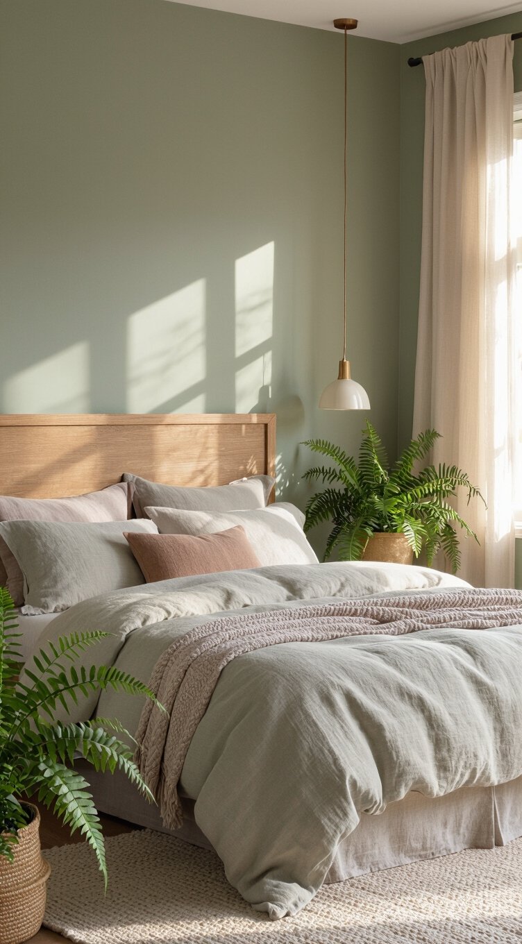 natural wood and green harmony