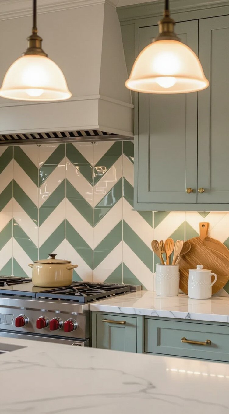 painted backsplash designs for small kitchens