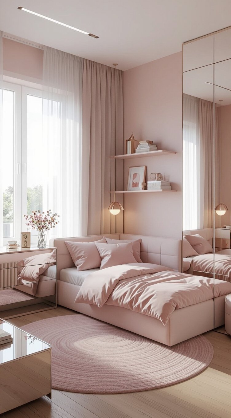 pink decor for small spaces