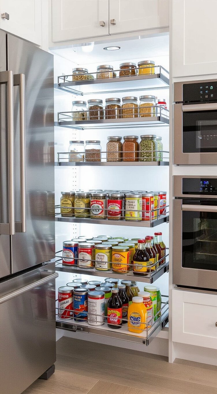 pull out pantry cabinet solution