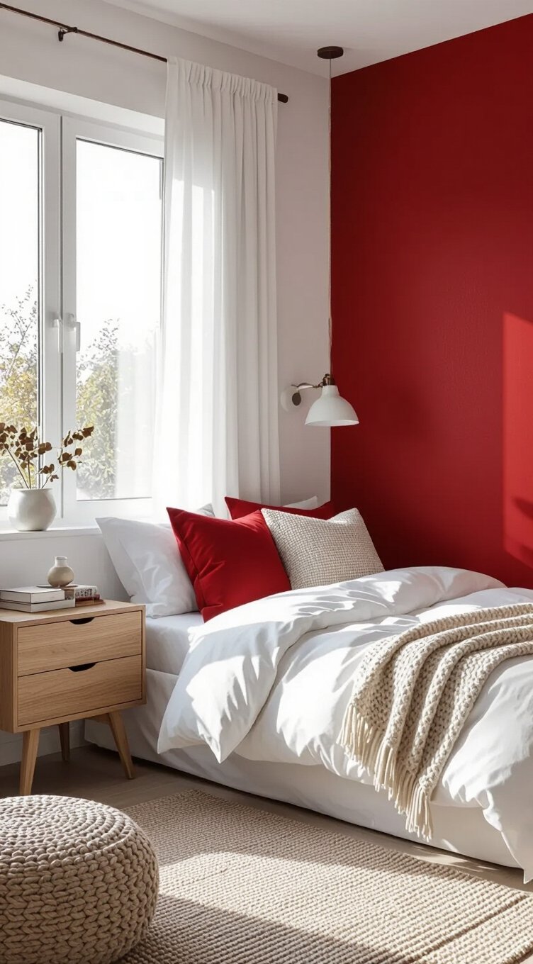 red bedroom decor tips
