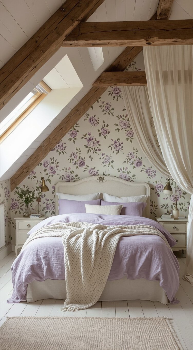 romantic french country attic
