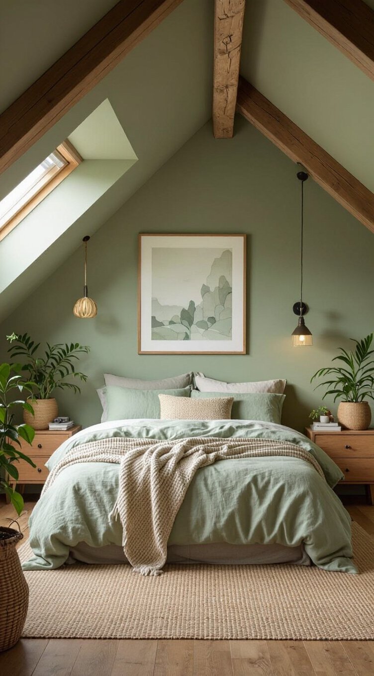 sage green eco retreat
