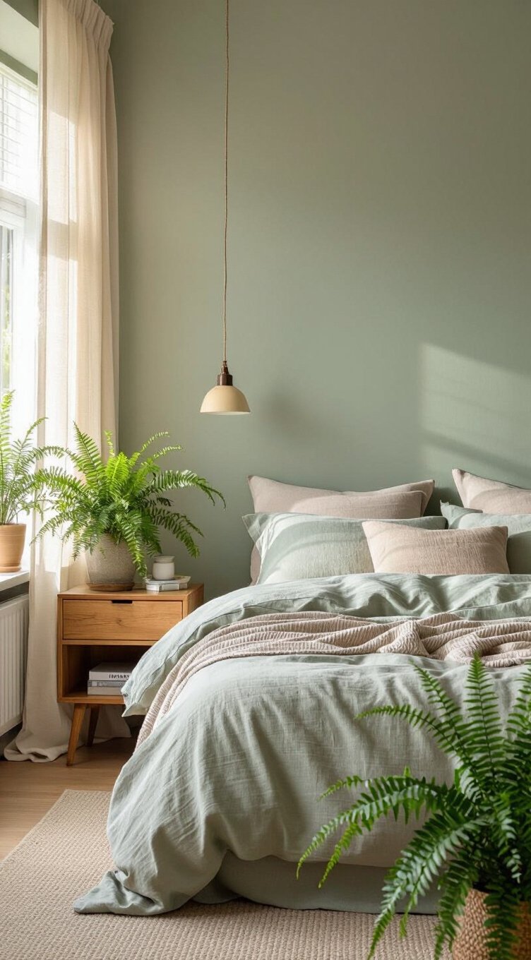 sage green forest escape