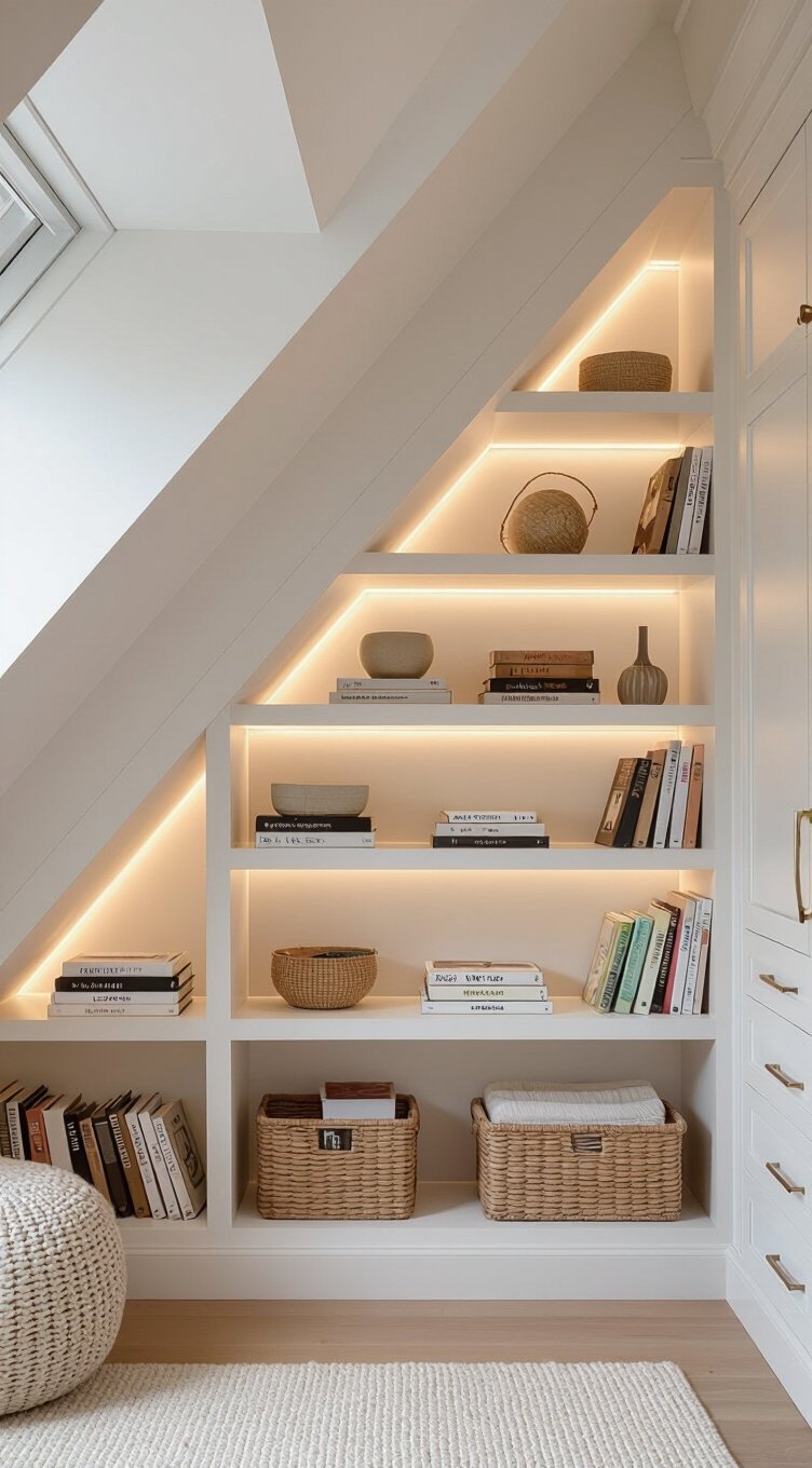 shelving following roofline design