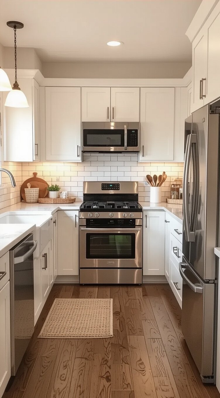 smart small u shaped kitchens