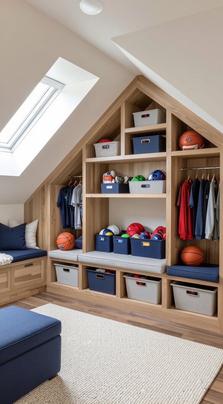 smart storage for attic bedrooms