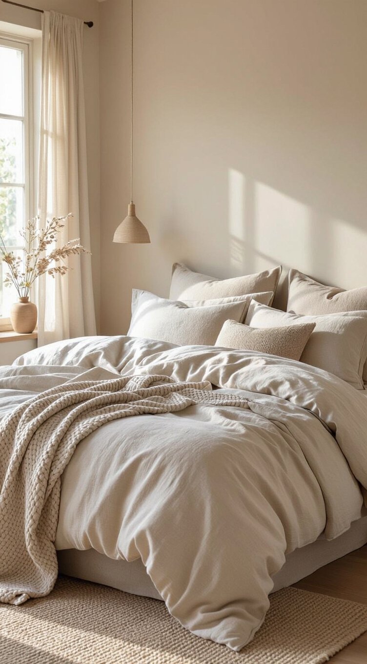 soft linen and cotton bedding