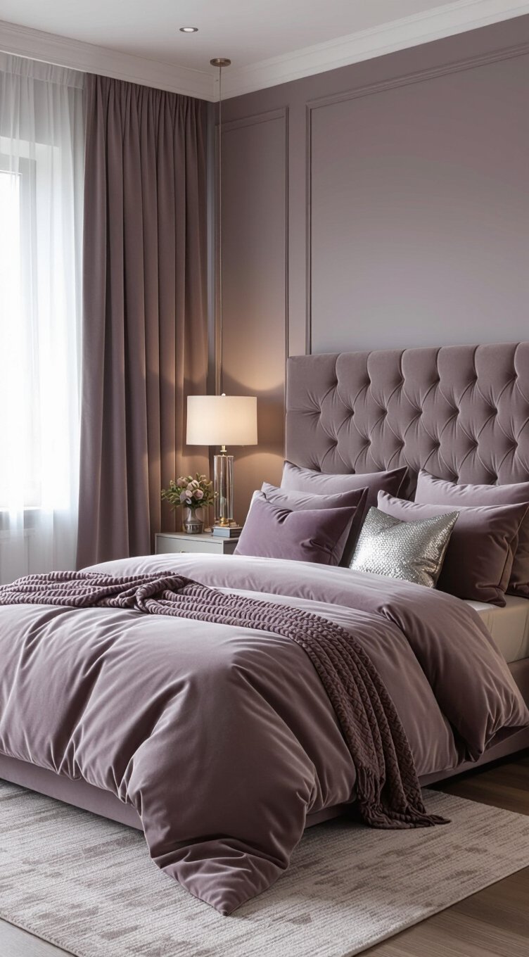 soft mauve and gray serenity