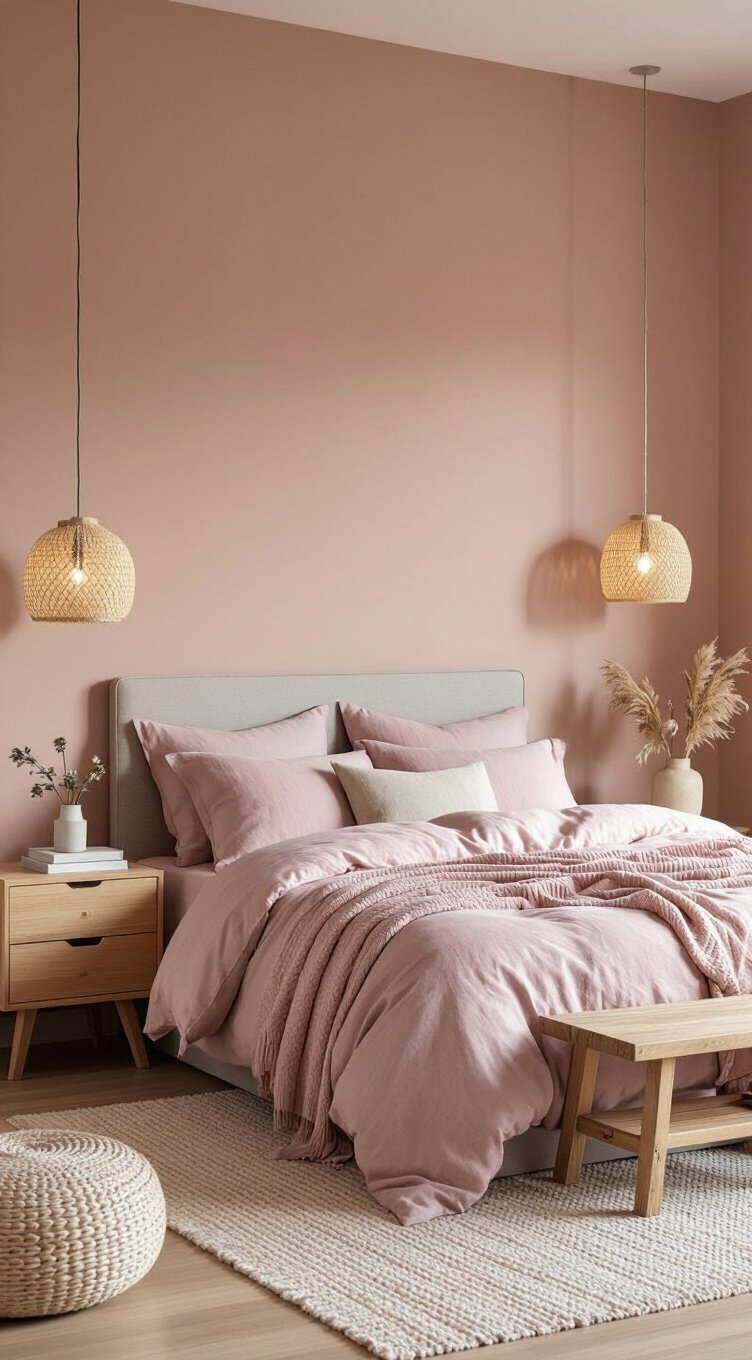 soft pink minimalist warmth