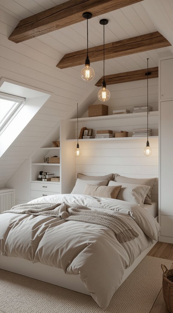 stylish bedroom attic designs