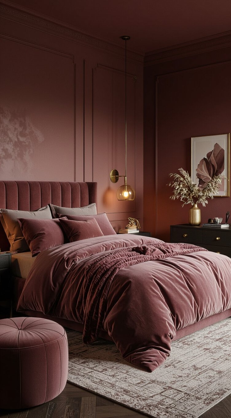 warm mauve moody retreat