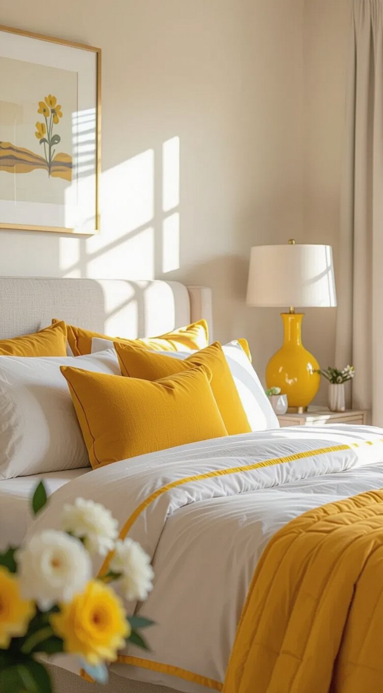 yellow accents big impact