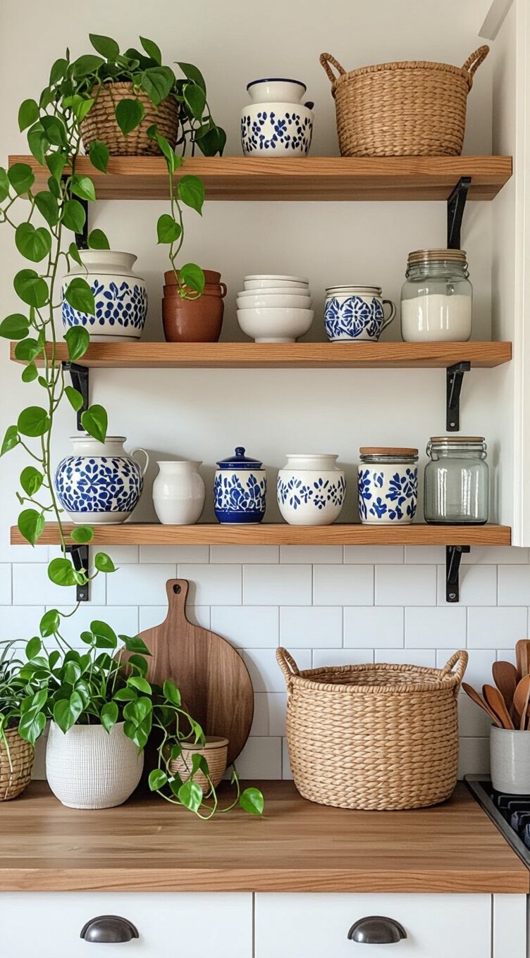curate shelves like art