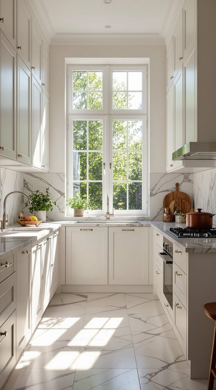 floor to ceiling windows elevate small kitchens