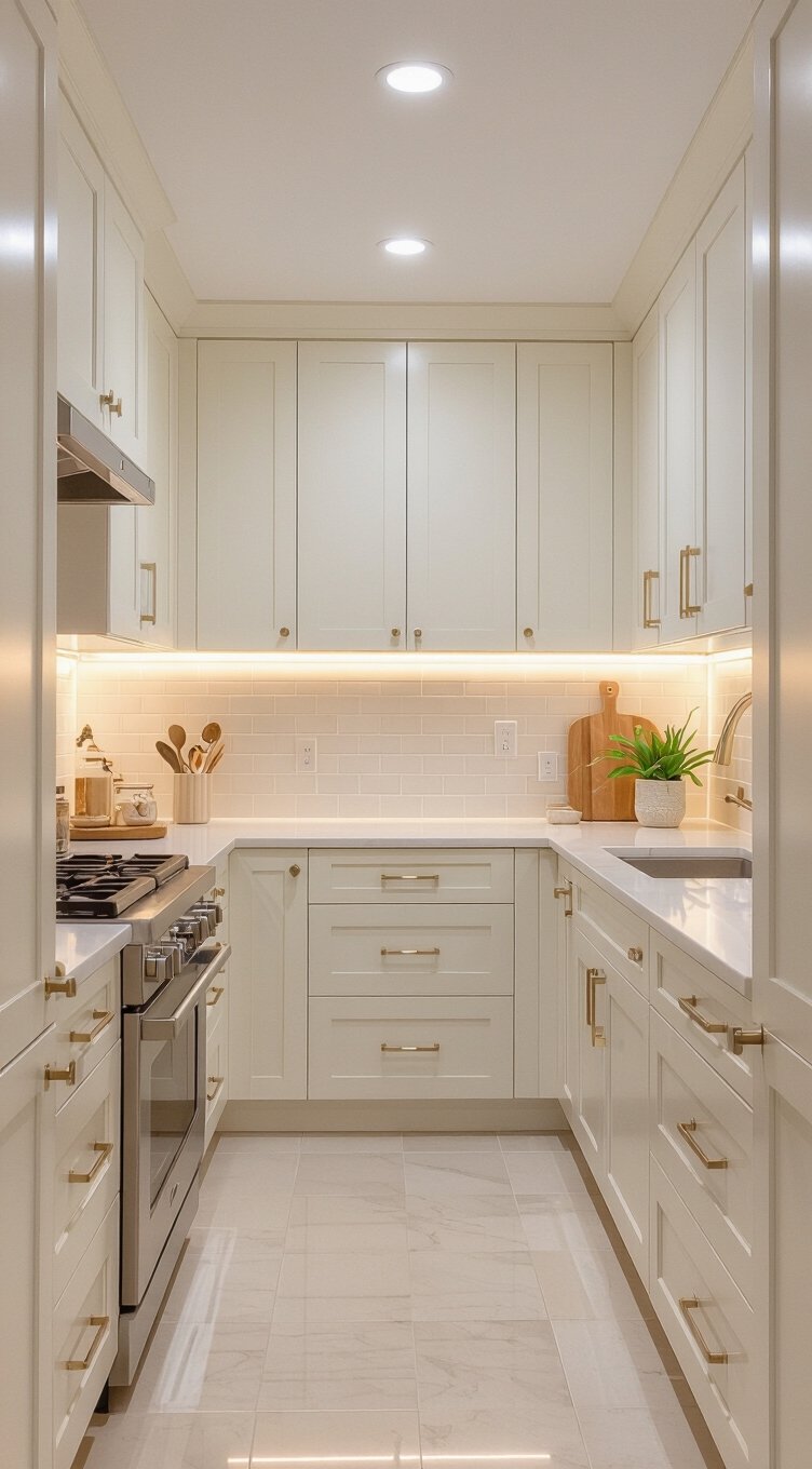 light paints brighten small kitchens