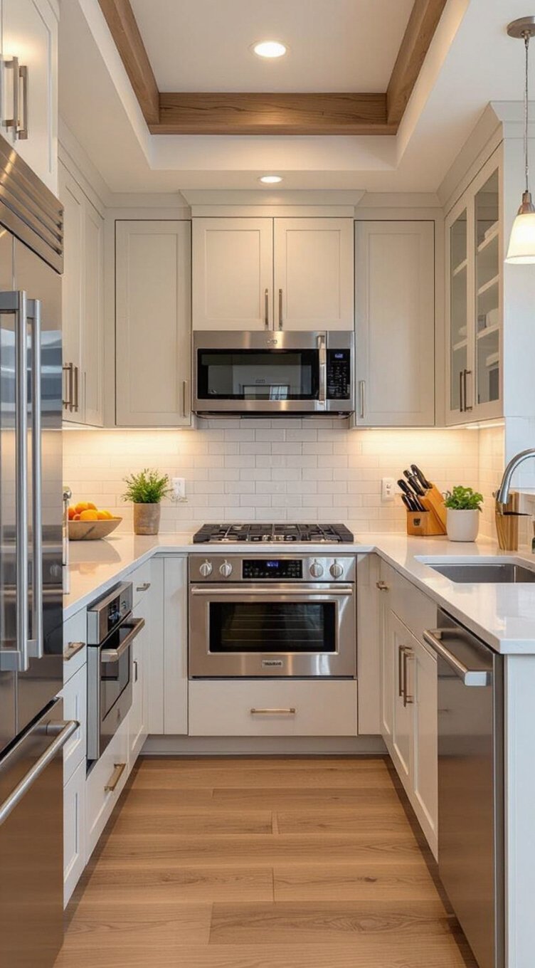 maximize counter space with built ins
