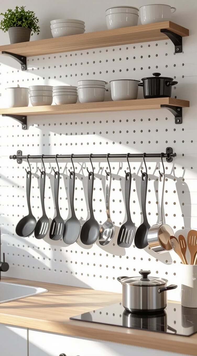 pegboard tool organization solution