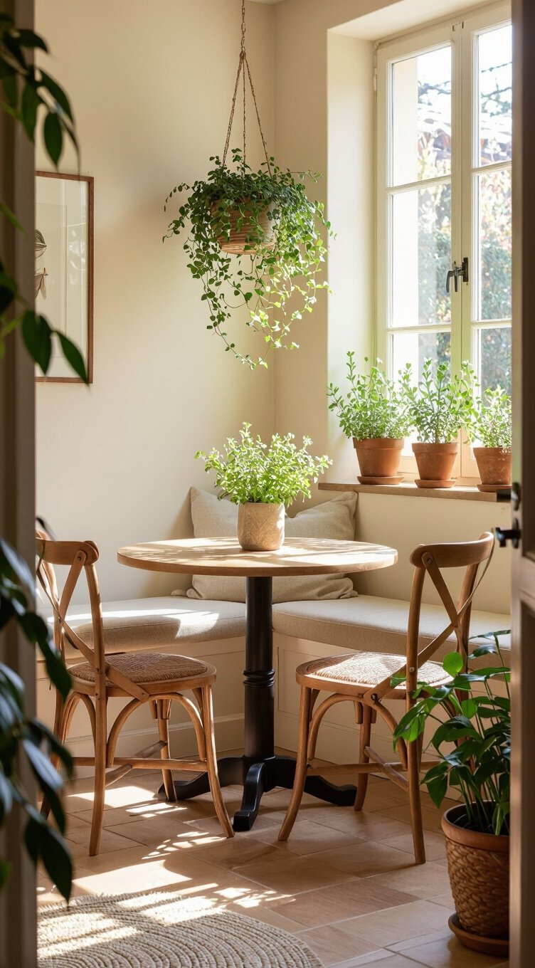 round tables for tight nooks