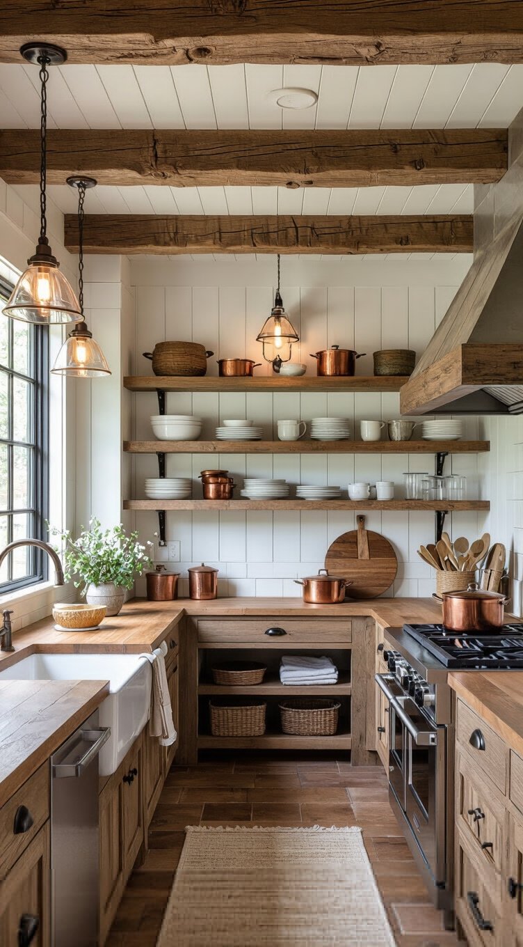 rustic charm with beams