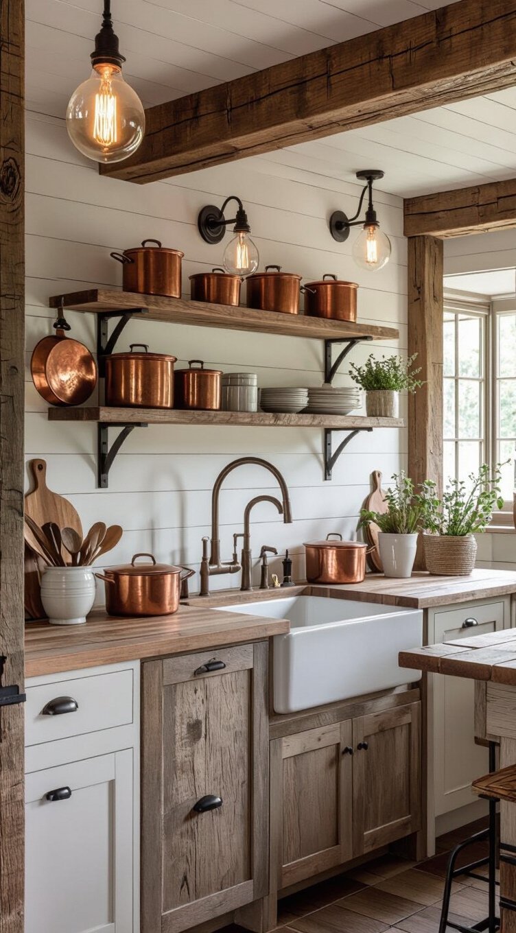 rustic cozy kitchen charm