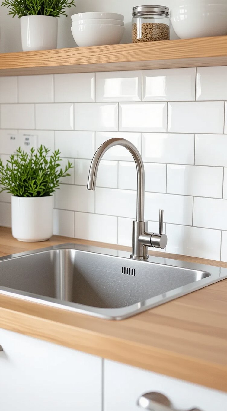stylish compact kitchen sink ideas