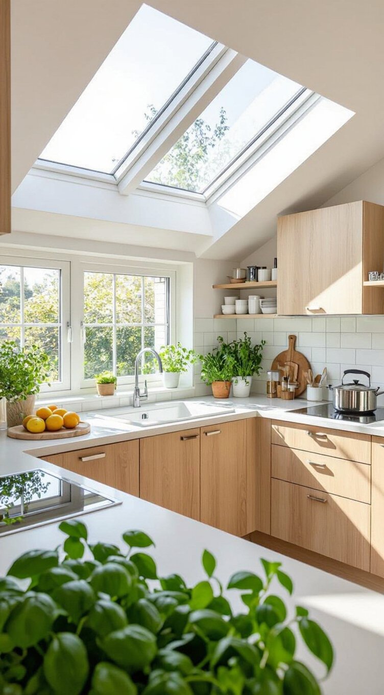 vented skylight natural light