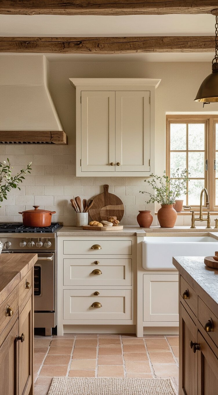 warm neutral rustic palette