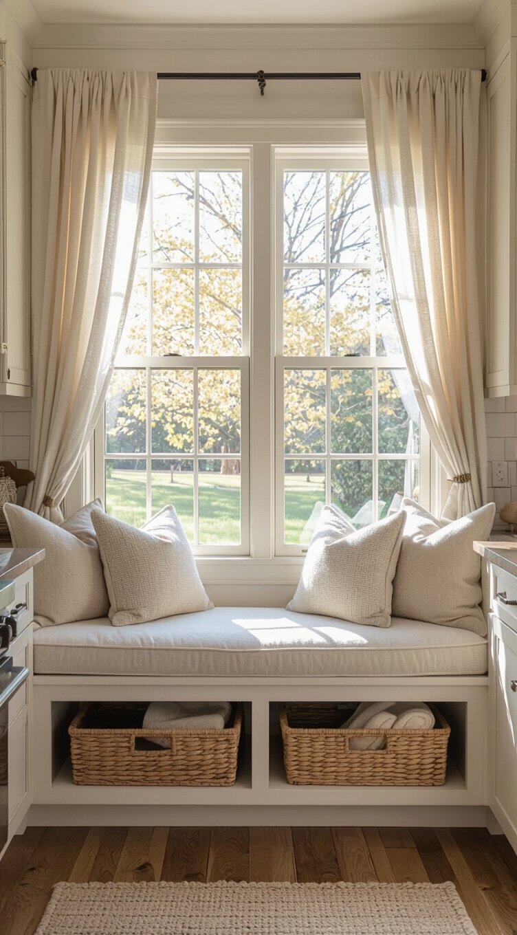window seat with hidden storage